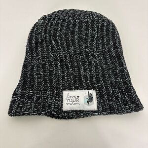 Love Your Melon x Minnesota United FC Soccer Black & White Winter Hat Reversible